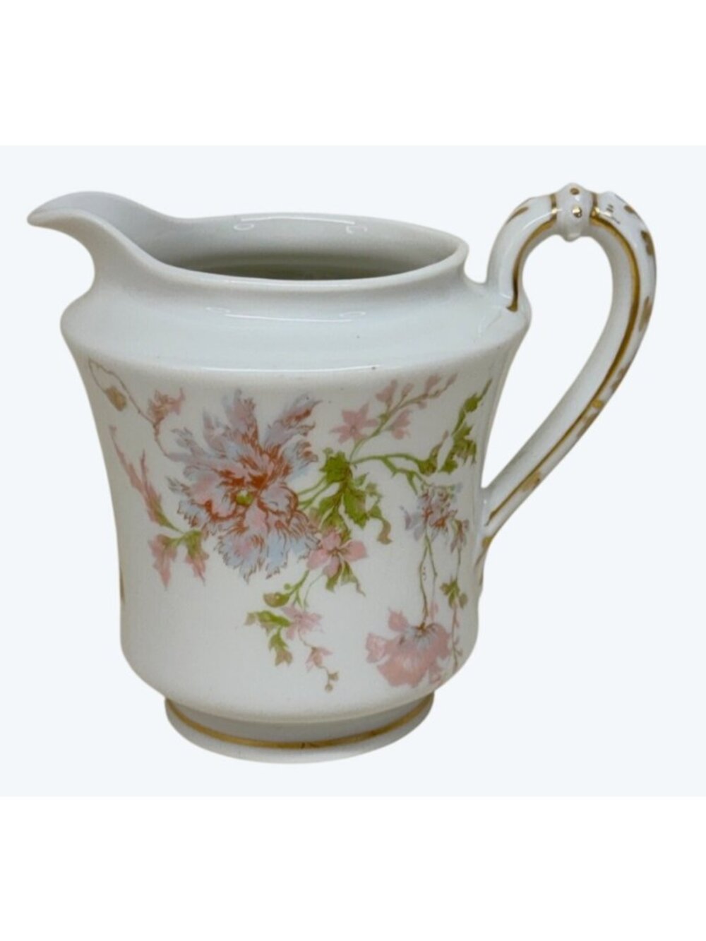 Haviland Schleiger 79 Pink Blue Poppies Creamer Limoges France